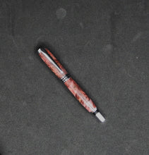 Load image into Gallery viewer, Fountain Pen and Stand Set  -Stabilized Elderberry Red