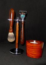 Load image into Gallery viewer, Razor/Brush/Stand/Bowl Set - Bocote