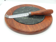 Load image into Gallery viewer, Cheese Cutting Board and Cheese Knife Set
