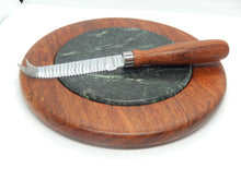 Load image into Gallery viewer, Cheese Cutting Board and Cheese Knife Set