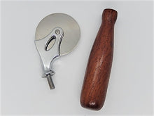Load image into Gallery viewer, Pizza Cutter - Padauk (small)